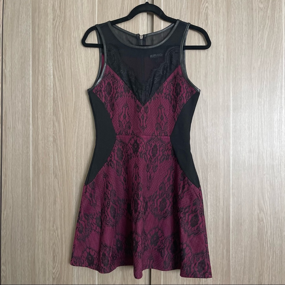 Buffalo by David Bitton Flare Lace Dress Size S